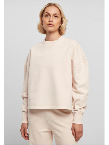 Women's Heavy Terry Garment Dye Crewneck Pink