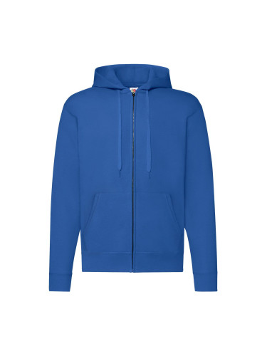 Blue Zippered Hoodie Classic Fruit of the Loom