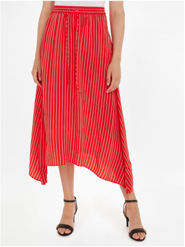 Red Women's Striped Maxi SkirtTommy Hilfiger