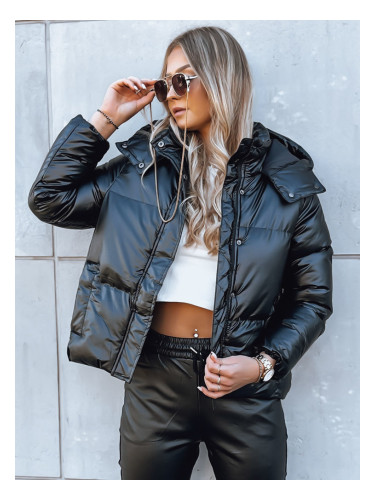 ЯКА дамско кожено яке черно Dstreet