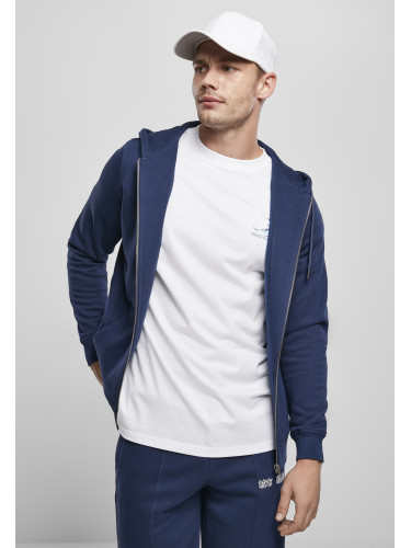 Basic Terry Zip Hoody Dark Blue