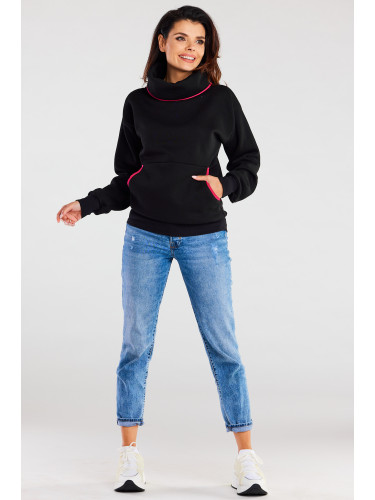 Awama Woman's Hoodie A160 Black