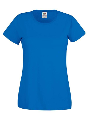 Blue Lady fit T-shirt Original Fruit of the Loom