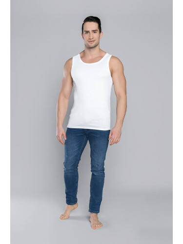 Paco tank top with wide straps - white