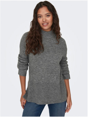 Women's grey brindle sweater JDY Elanora - Women