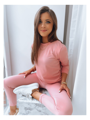 Komplet damski dresowy MILIAN różowy Dstreet