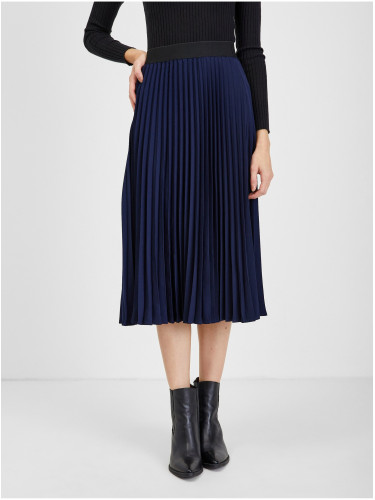 Orsay Dark blue ladies pleated skirt - Ladies