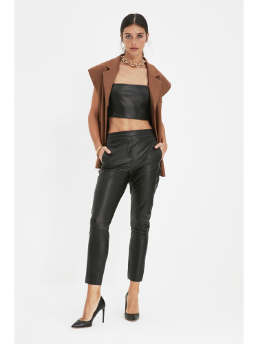 Дамски панталон Trendyol Faux