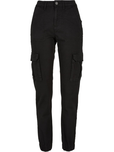 Women's utility trousers made of cotton twill black