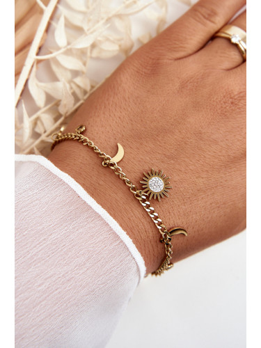 Гривна Glam Chic с луна и слънце