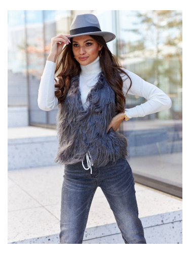 Anthracite vest Och Bella 2115.R18