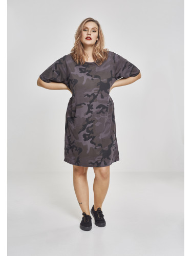 Women's camo t-shirt Dress dark camo