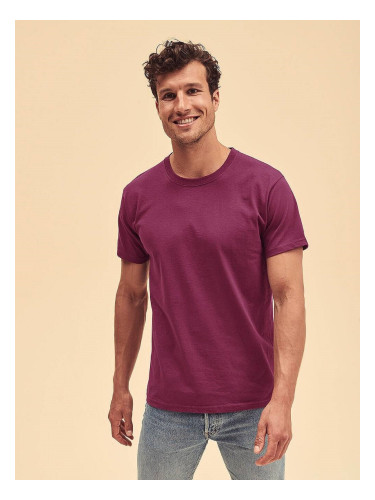 Burgundy Men's T-shirt Valueweight Fruit of the Loom