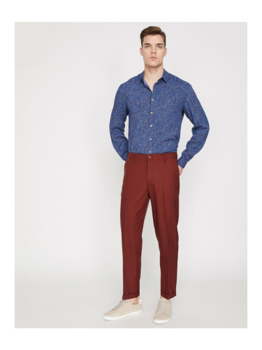 Koton Men's Red Pocket Detailed Trousers