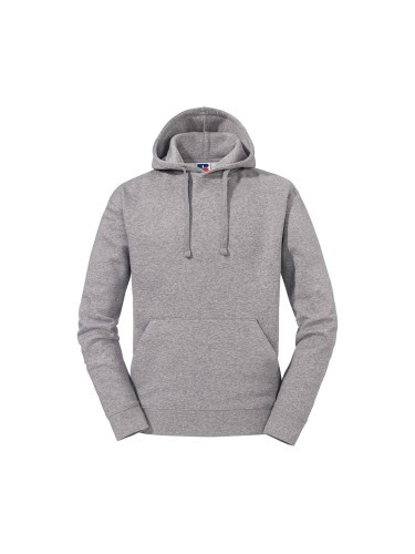 Grey melange men's hoodie Authentic Russell