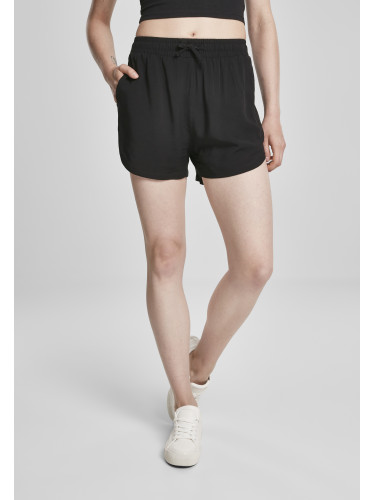 Black Women's Viscose Resort Shorts
