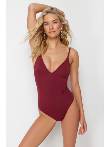 Дамски бански Trendyol V-neck