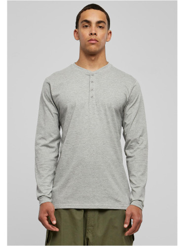 Basic T-shirt Henley L/S grey