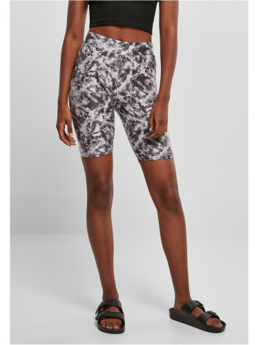 Women's soft shorts AOP Cycle Black fade