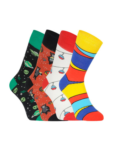 Bellinda 
CRAZY SOCKS BOX - Gift box of fun crazy socks 4 pairs - green