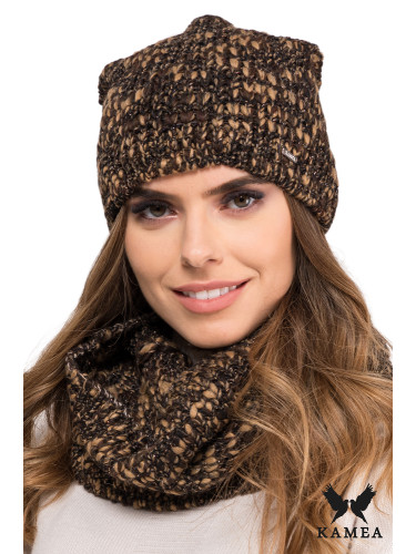 Дамски комплект Kamea Kamea_Set_Hat&Chimney_K.19.265.19_Brown