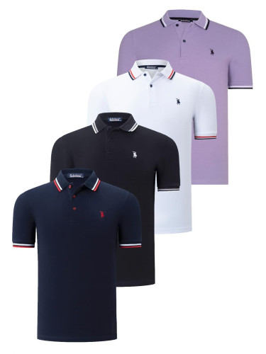 Men's polo shirt dewberry