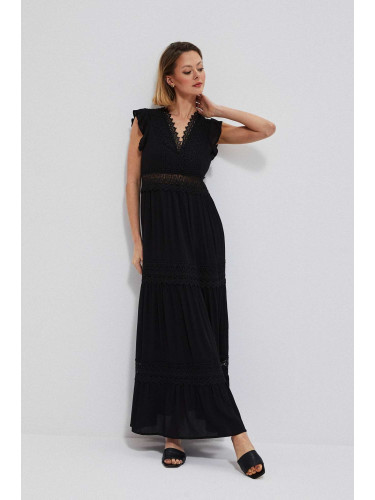 Marisse Smooth Viscose Dress L-Su-3760 Black