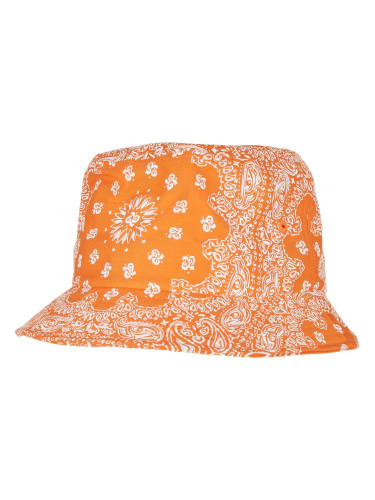Bandana Print Bucket Hat Orange