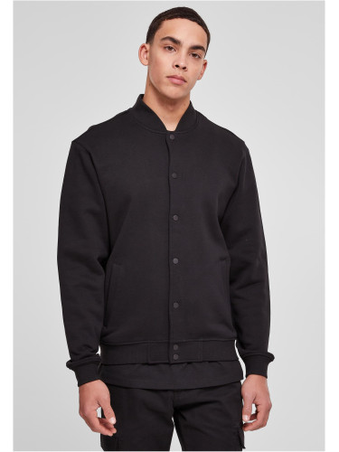 Ultra Heavy Solid College Jacket Black