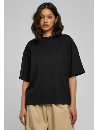 Women's Organic T-Shirt Heavy Slit Black