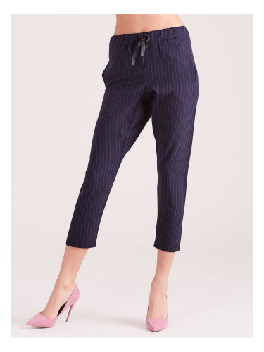 Navy pants 7/8 with white pinstripes Yups