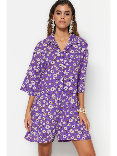 Trendyol Floral Patterned Woven Jumpsuit