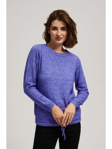 Marisse Purple Tie Sweater