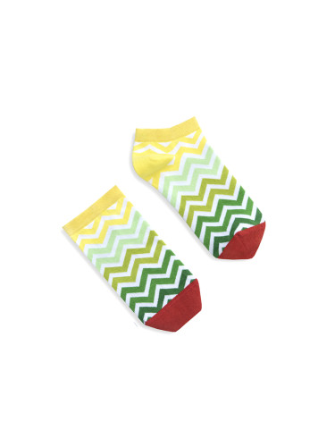 Banana Socks Unisex's Socks Short Green Stripes
