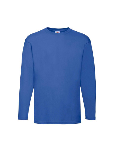 Blue Valueweight Men's Long Sleeve T-shirt Fruit of the Loom