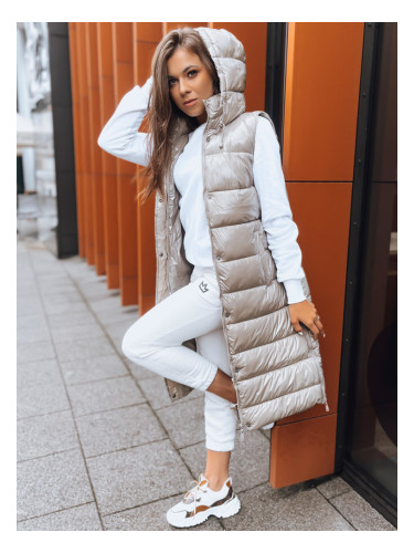 Дамска ватирана жилетка GANTINI бежова Dstreet