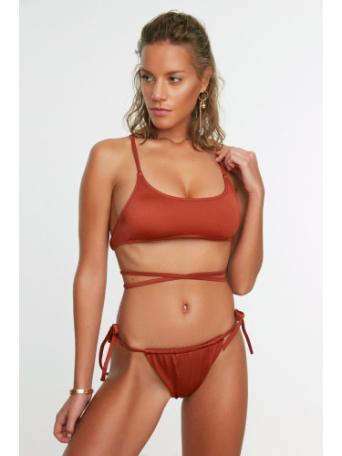 Trendyol канела тунел нормален крак бикини дъна