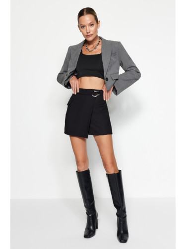 Trendyol Woven Shorts Skirt with Black Accessories