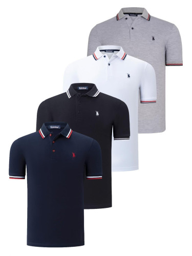 Men's polo shirt dewberry