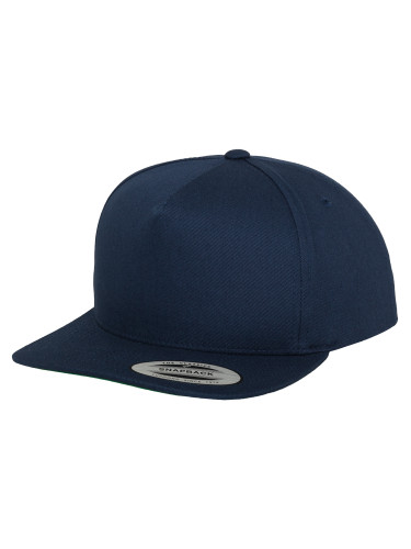 Classic 5 Panel Snapback Navy