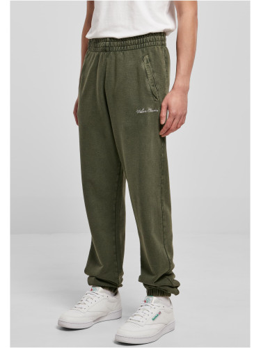 Small embroidered sweatpants bottlegreen