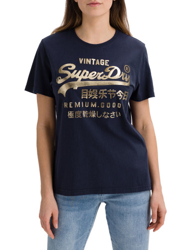 Superdry T-shirt Pg Metallic Entry Tee - Women's