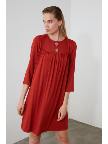 Trendyol Tdare Button Detailed Dress