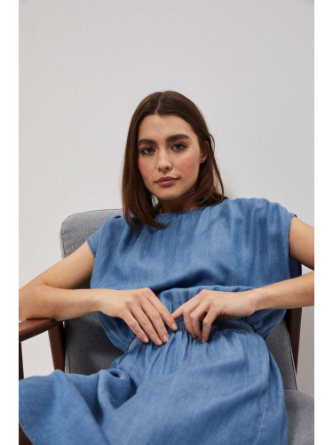 Marisse Lyocell Summer Dress L-Su-3724 Blue