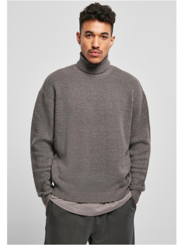Oversized Roll Neck Sweater Asphalt