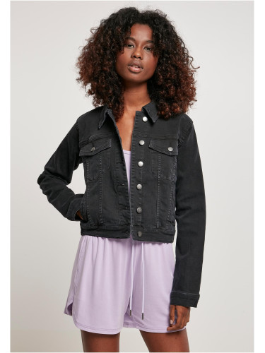 Women's Organic Denim Jacket Black Washed