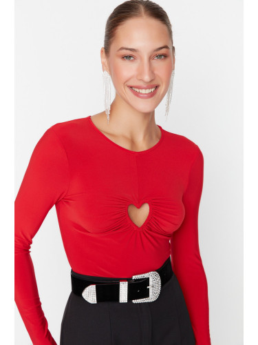 Дамска блуза. Trendyol TPRAW23BD00059/Red