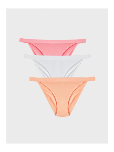 LC Waikiki Young Pale Coral Plain Bikini Panties 3-Pack