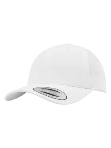 Curved classic snapback white