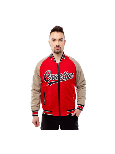 Men's Baseball Jacket GLANO - Red